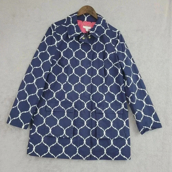 Charter Club Womens Morocan Printed Coat Pink Lining Gold Chain 30PT - Picture 1 of 7